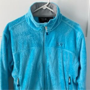 Women’s Mountain Hardware Fuzzy Jacket - Turquoise/Blue, Size Large